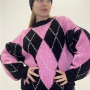 maglione girocollo rombo